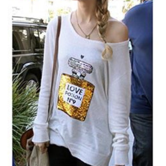 Wildfox Love Potion No9 Sweater Pullover Sequin S - Picture 6 of 8